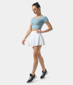 Everyday Airy 2-in-1 InstantCool Tennis Skirt-Marvelous — White — view 4