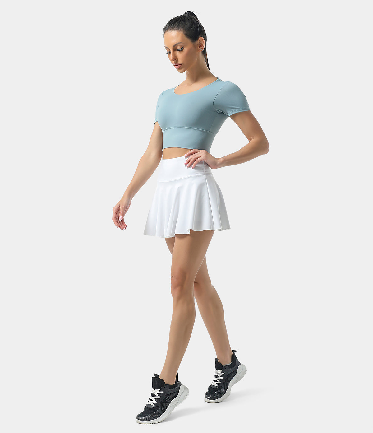 Everyday Airy 2-in-1 InstantCool Tennis Skirt-Marvelous — White — view 4