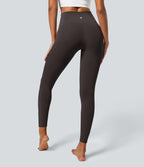 Crossover Pocket Plain Leggings — Java — view 2