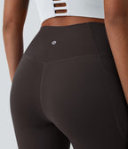Crossover Pocket Plain Leggings — Java — view 5