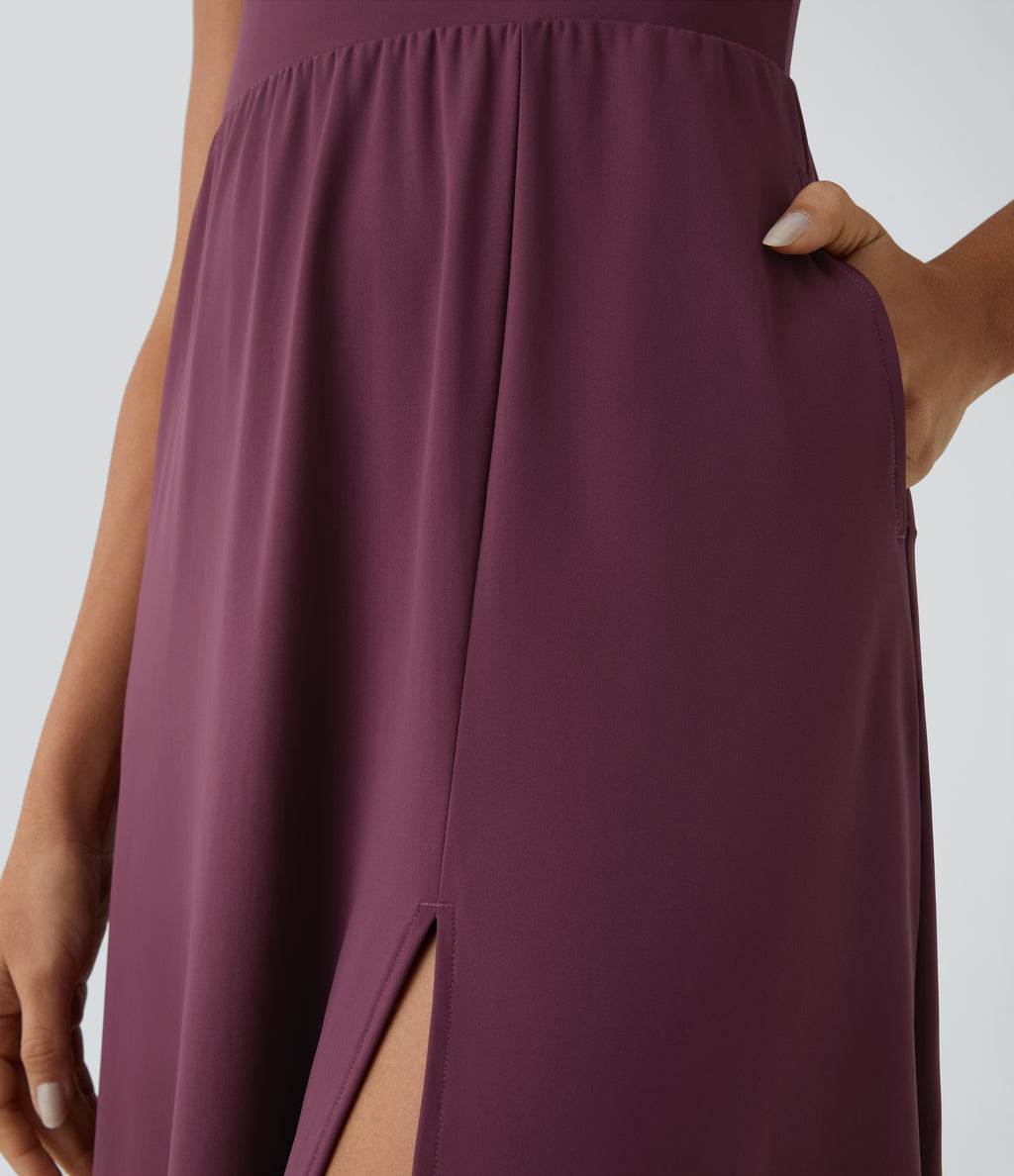 Everyday Midi Chill Dress-La Land — Fig — view 6