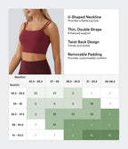 Double Straps Backless Twisted Cropped Yoga Tank Vest Top A-C Cups — Deep Wine — view 2