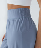 High Waisted Elastic Waistband Hiking Joggers — Troposphere — view 4