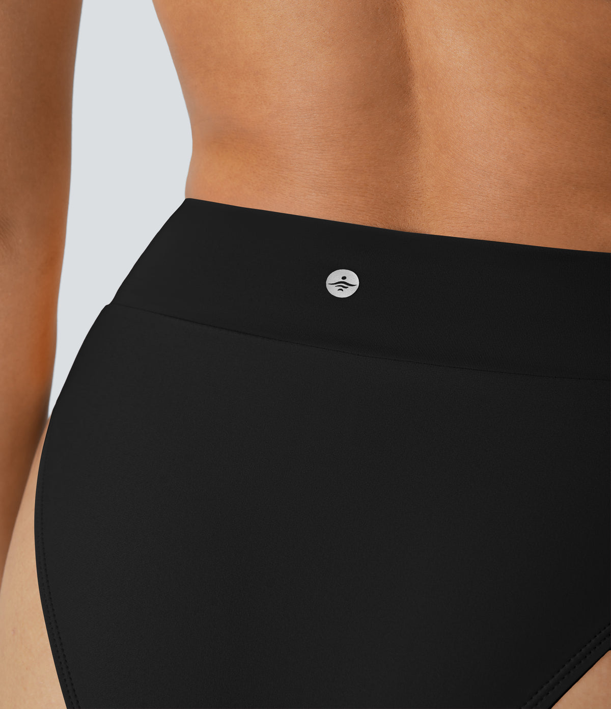 Crossover Bikini Bottom Swimsuit — Black — view 4