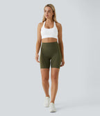 Low Support Racerback Yoga Sports Bra A-C Cups — White — view 7