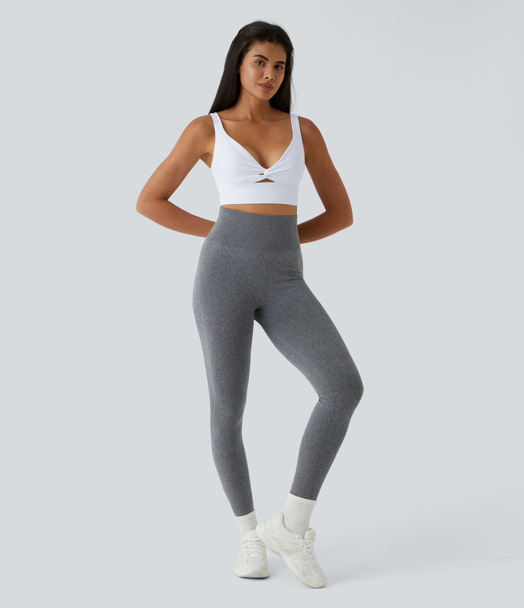Airy Low Support Cut Out InstantCool Low Support Yoga Sports Bra A-D Cups — White — view 5