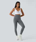 Airy Low Support Cut Out InstantCool Low Support Yoga Sports Bra A-D Cups — White — view 5