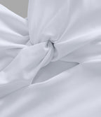 Airy Low Support Cut Out InstantCool Low Support Yoga Sports Bra A-D Cups — White — view 8