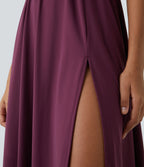 Padded Midi Casual Dress A-D Cups — Fig — view 6
