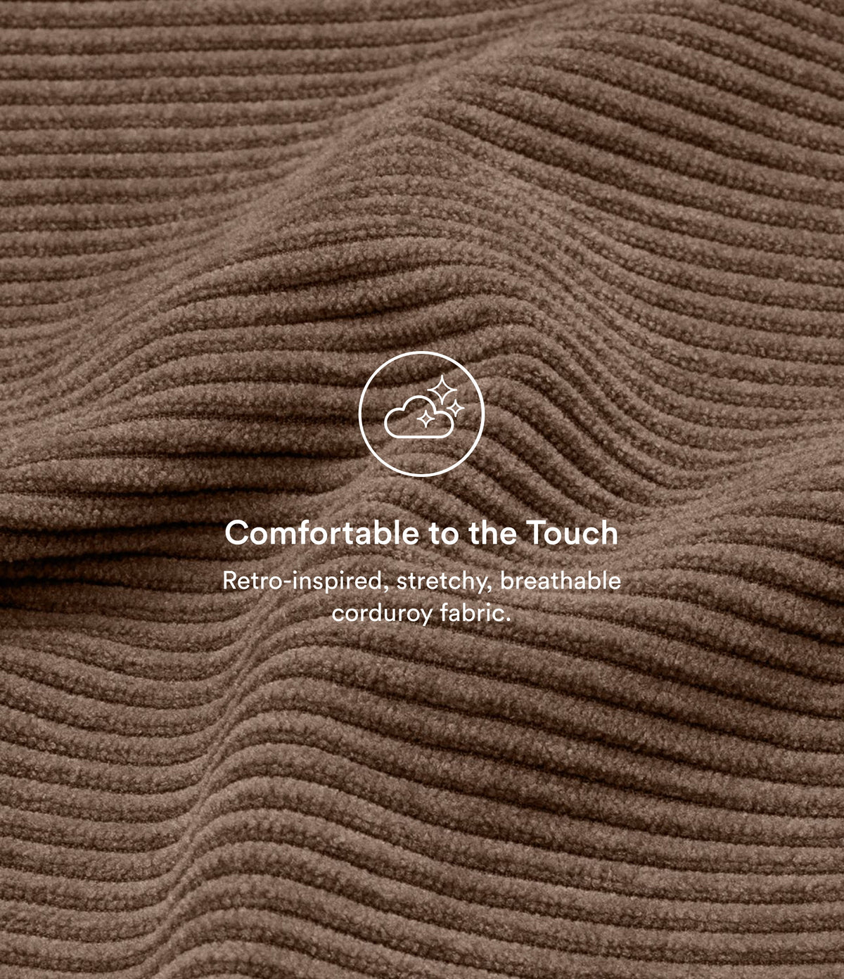 Mid Rise Zipper Pocket Corduroy Casual Trousers — Acorn — view 4