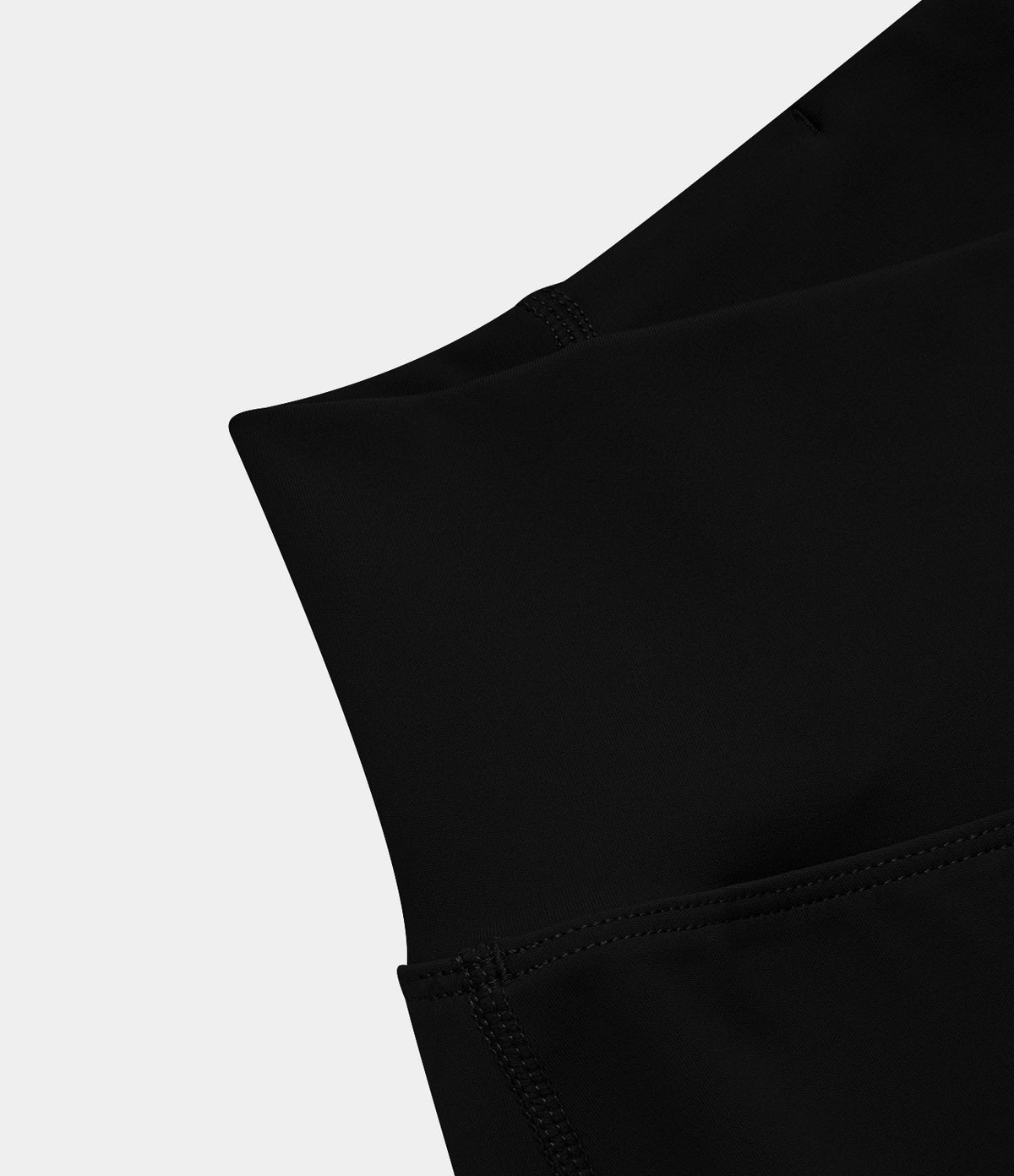 Crossover High Waisted Pocket Wide Leg Yoga Trousers — Black — view 8