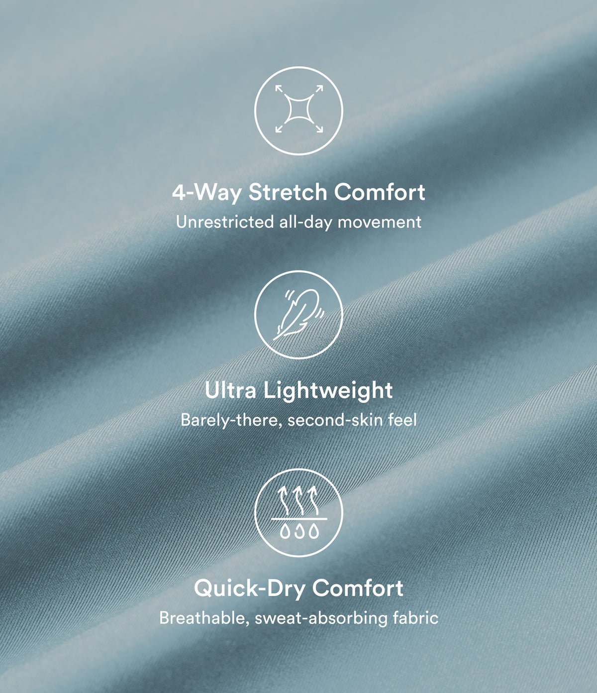 RacerPocket High Low Flowy Midi Quick Dry Casual Dress — Stone Blue — view 8
