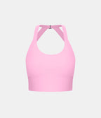 Plush Cut Out Cropped Yoga Tank Vest Top — Nosegay — view 7