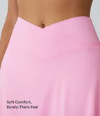 Airy Crossover Pocket 2-in-1 InstantCool Tennis Skirt-Lucid-Longer Length — Nosegay — view 6