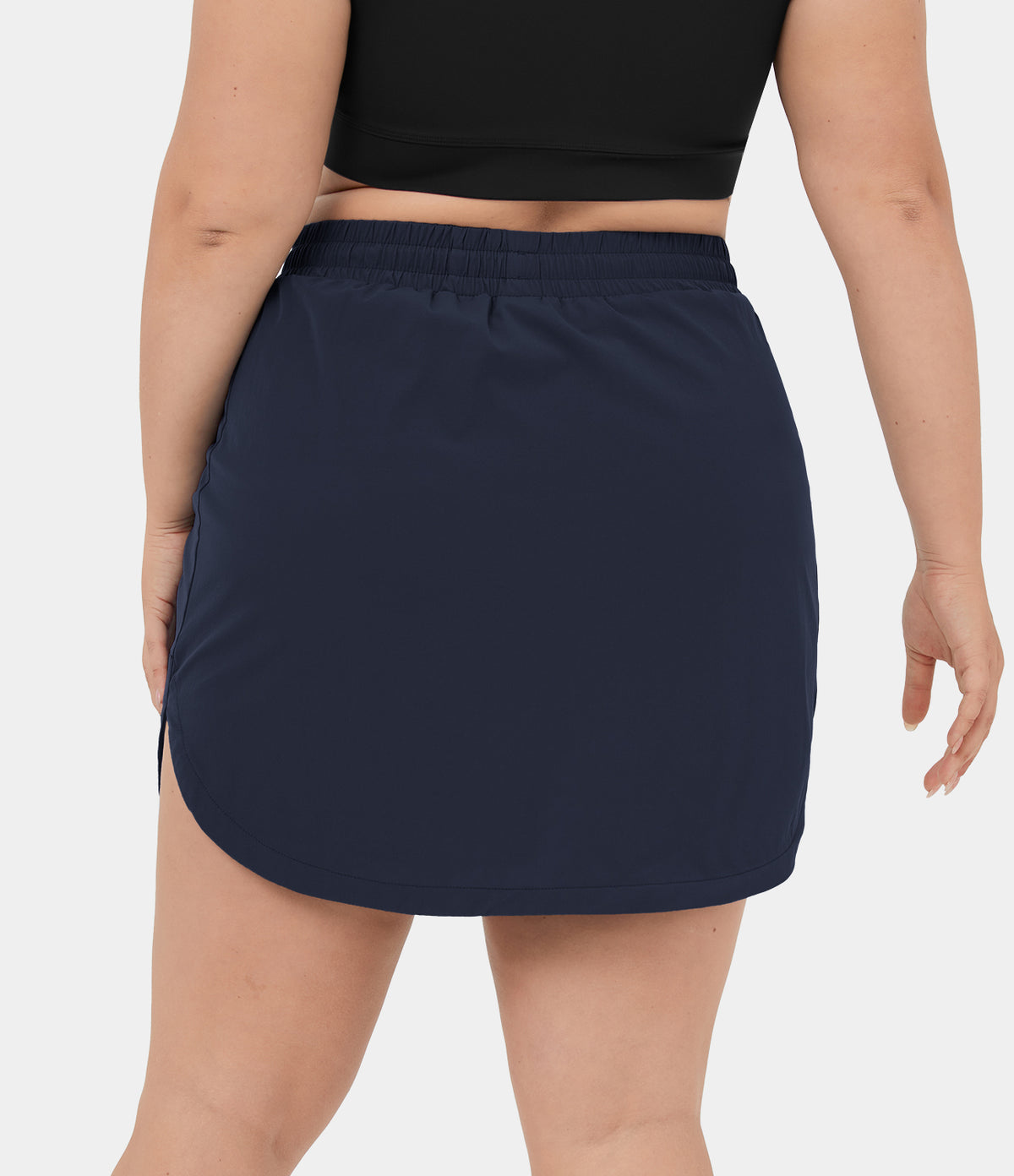 Everyday 2-in-1 Plus Size Golf Skirt-Serenity — Dark Sapphire — view 2