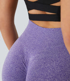 OneForm Seamless Flow High Waisted Gradient Running Leggings — Blue White Gradient Blue — view 6