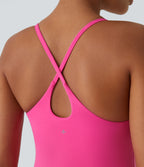 Plush Backless Active Dress-Edition — Fuchsia Purple — view 8
