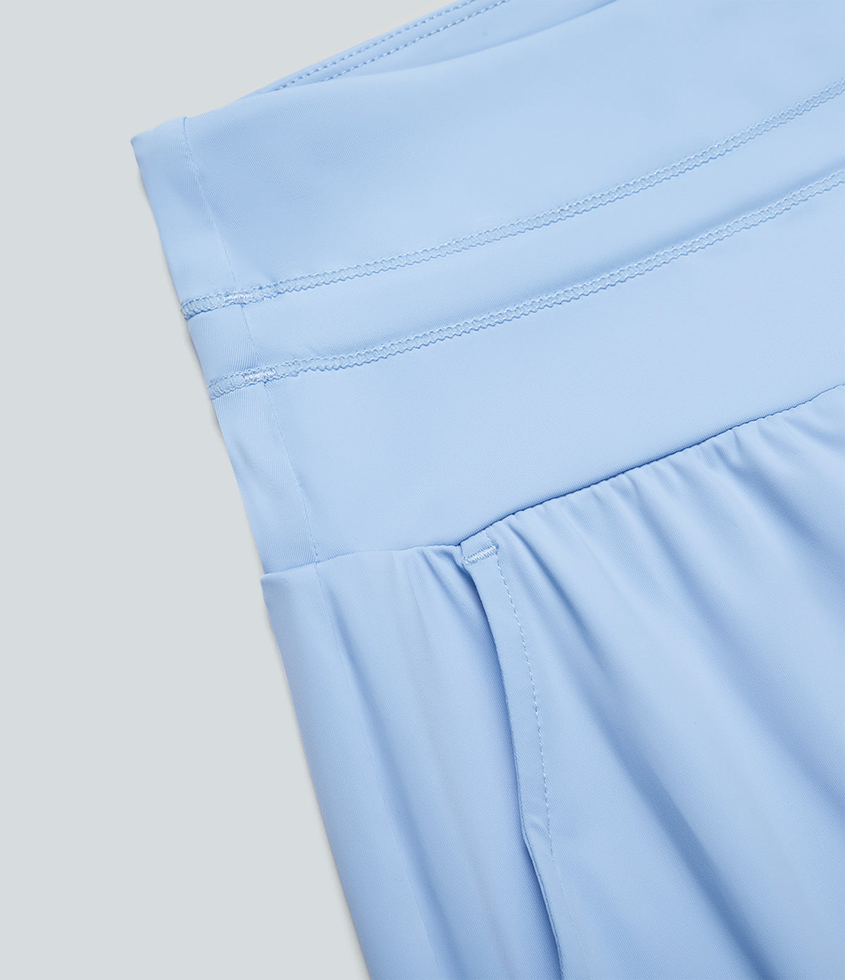 High Waisted Drawstring Side Pocket Wide Leg Casual Trousers-UPF50+ — Dutch Canal — view 7