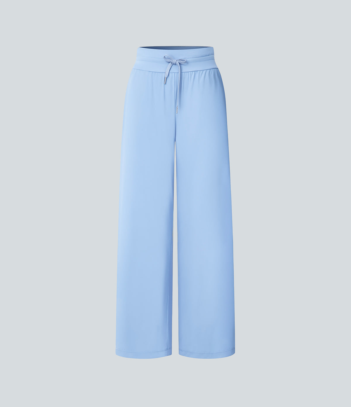 High Waisted Drawstring Side Pocket Wide Leg Casual Trousers-UPF50+ — Dutch Canal — view 6