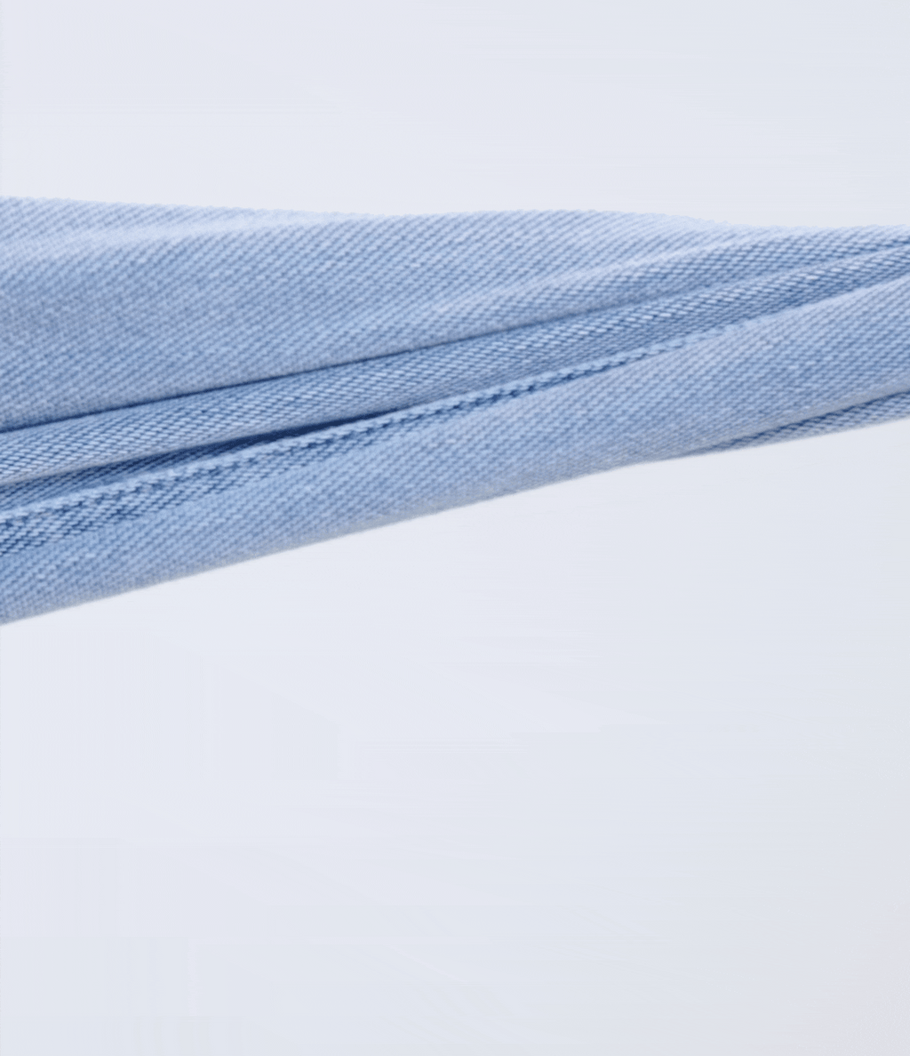 Mid Low Rise Zipper Pockets Casual Skinny Jeans — Sea Blue Denim — view 3