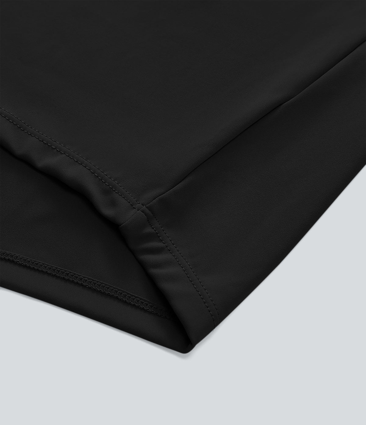 Mid Rise Multiple Pockets Draped Wide Leg Casual Trousers — Black — view 7