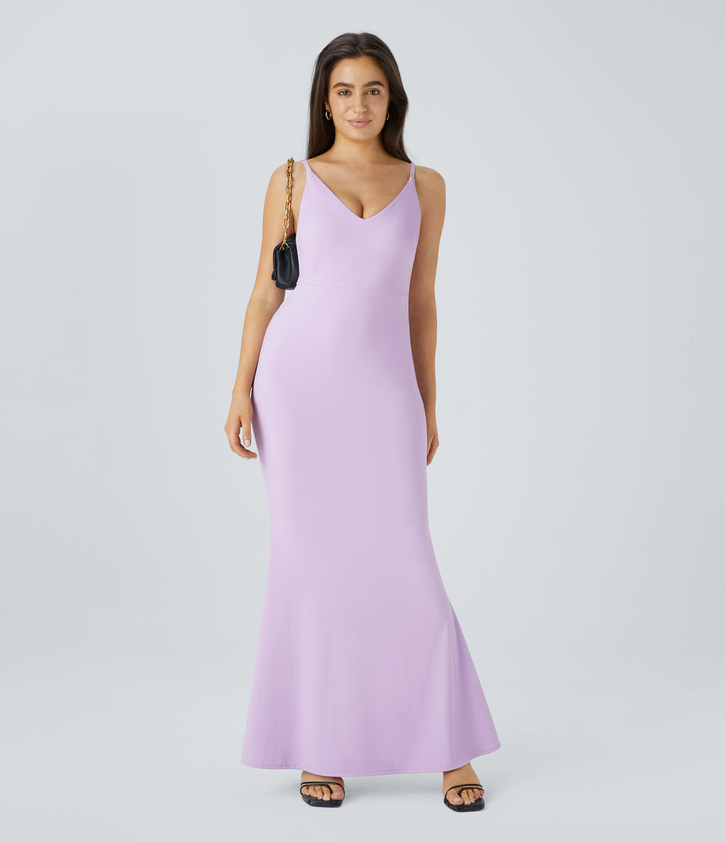 Airy Maxi Mermaid Slip InstantCool Dress — Pink Orchid — view 7