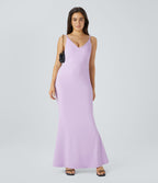 Airy Maxi Mermaid Slip InstantCool Dress — Pink Orchid — view 7