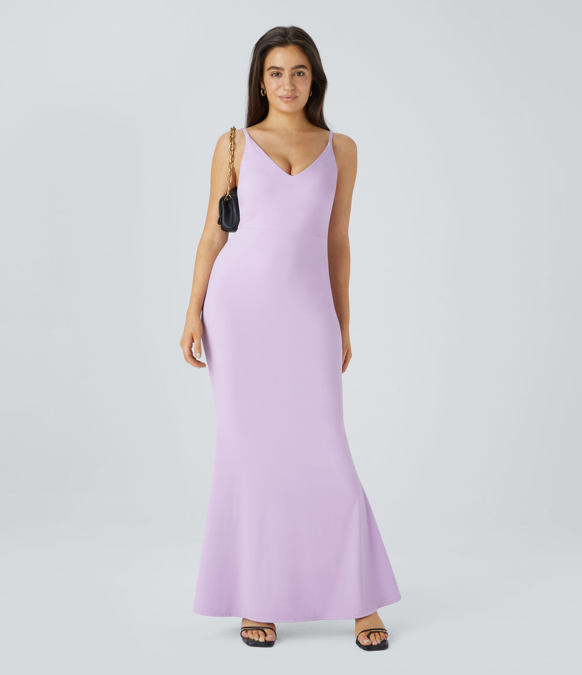 Airy Maxi Mermaid Slip InstantCool Dress — Pink Orchid — view 7