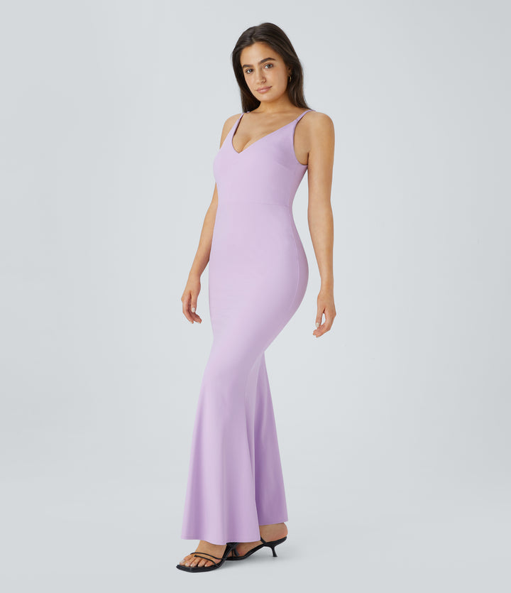 Airy Maxi Mermaid Slip InstantCool Dress — Pink Orchid — view 1