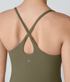 Plush Backless Active Dress-Longer Length-Edition — Grass Grey Green — view 5