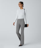 Mid Rise Pocket Work Trousers — Putty Gray — view 6