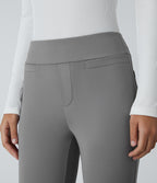 Mid Rise Pocket Work Trousers — Putty Gray — view 4
