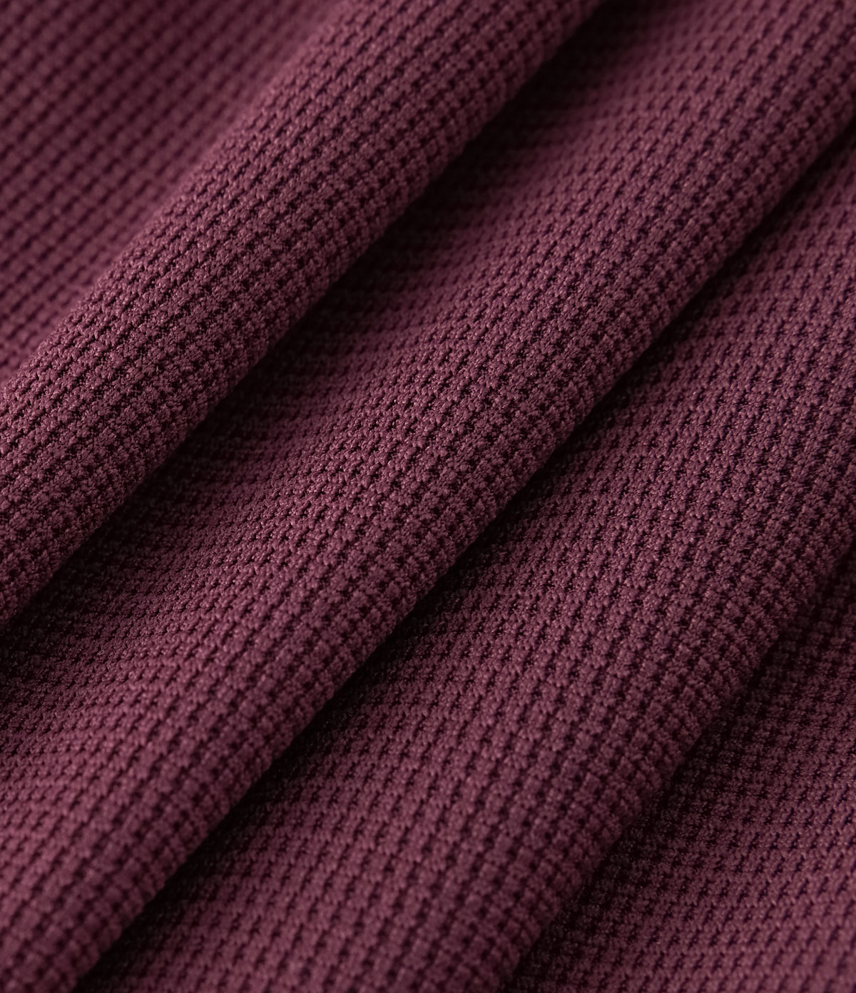High Waisted Crossover Side Pocket Waffle Yoga Joggers — Evening Red — view 8