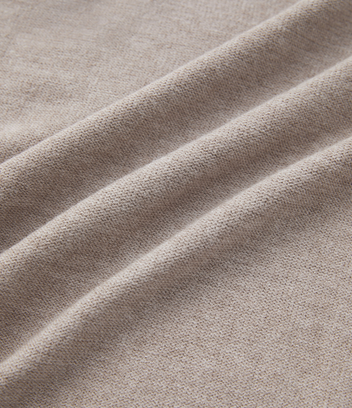 Round Neck Dropped Shoulder Long Sleeve Casual Jumper — Doeskin — view 8