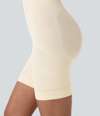 Seamless Flow Adjustable Strap Backless Tummy Control Butt Lifting Lounge Sculpting Shapewear Bodysuit — Vanilla Ice — view 5