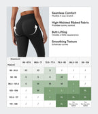 OneForm Seamless Flow High Waisted Tummy Control Butt Lifting Yoga Leggings — Black — view 3
