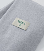 Knit Fringe Casual Scarf — Grey — view 3