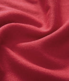 Knit Fringe Casual Scarf — Ribbon Red — additional view