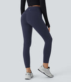 Plush Thermal High Waisted Tummy Control Pocket Workout Leggings — Overture — view 2
