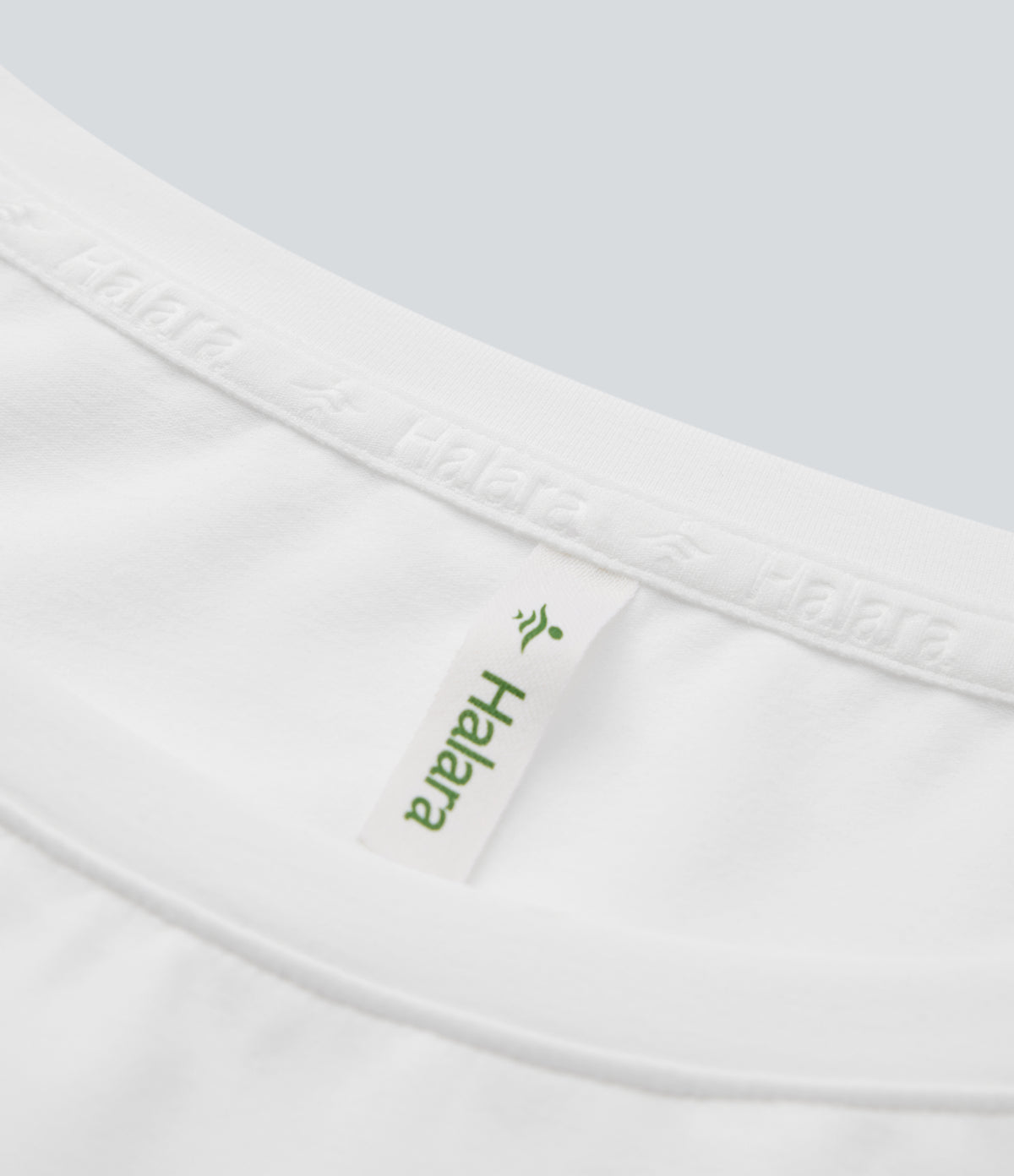 Round Neck Short Sleeve Basic Work Top — White — view 6
