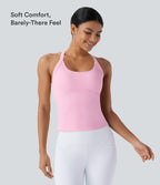 Plush Cut Out Yoga Tank Vest Top A-D Cups — Nosegay — view 3