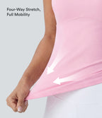 Plush Cut Out Yoga Tank Vest Top A-D Cups — Nosegay — view 5