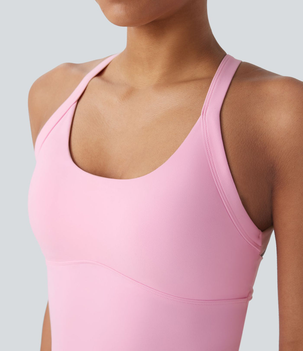 Plush Cut Out Yoga Tank Vest Top A-D Cups — Nosegay — view 8
