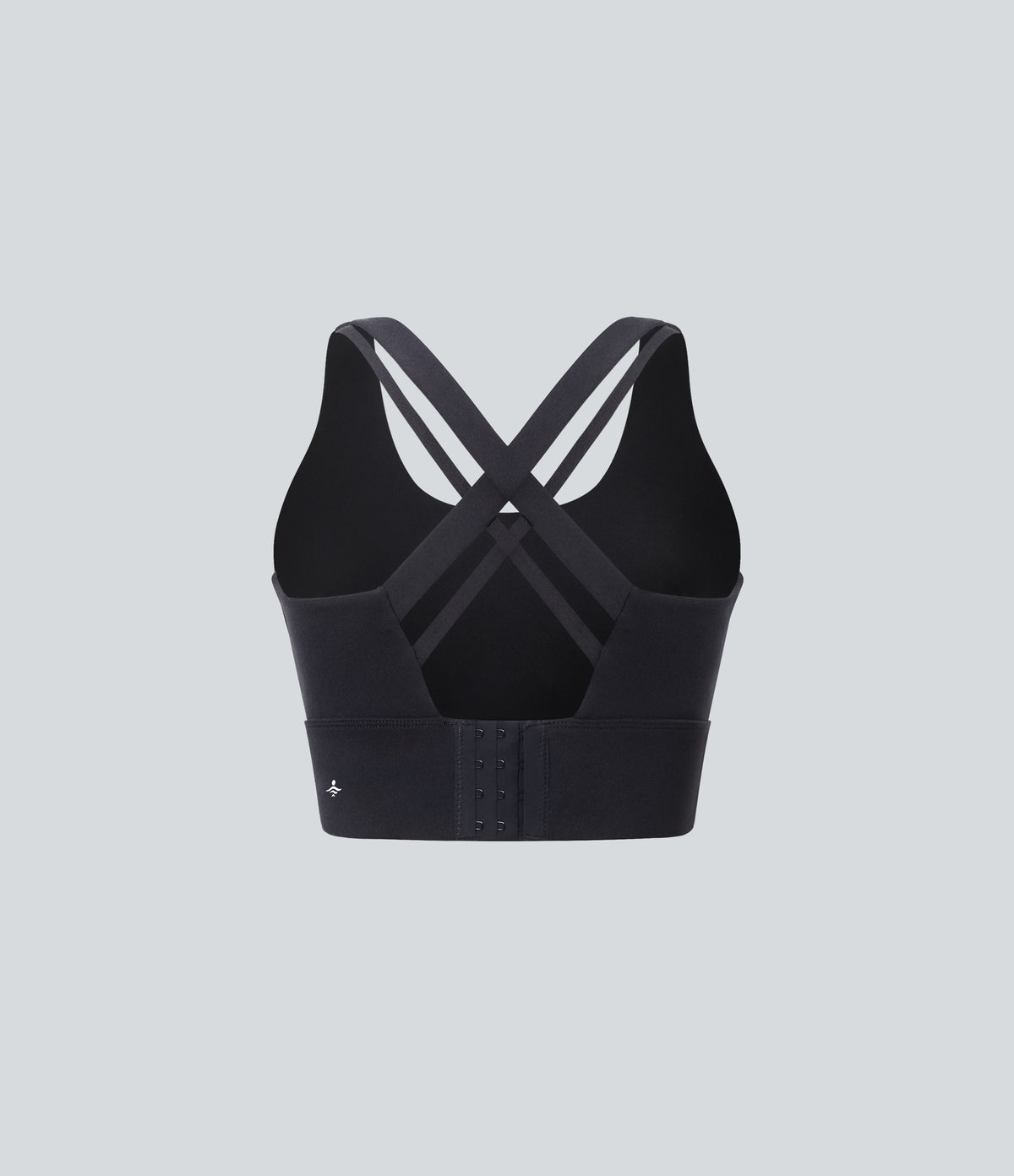 Medium Support U Neck Adjustable Hook Running Sports Bra DD-F Cups — Black — view 8