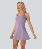 Plush Molded Cups Dance Active Dress-Edition DD-F Cups — Tulip Purple — view 3
