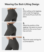 High Waisted Butt Lifting Tummy Control Pocket Shaping Training Biker Shorts 7'' — Volcanic Ash — view 3