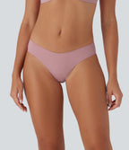 Low Rise Lounge Underwear Panties — Soft Berry — view 1