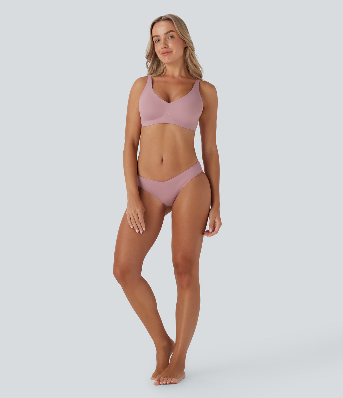 Low Rise Lounge Underwear Panties — Soft Berry — view 6