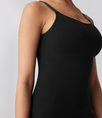 OneForm Seamless Flow Lounge Shapewear Cami Top — Black — view 4
