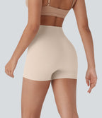 High Stretch High Waisted Lounge Smooth Boy Shorts — Whisper Pink — view 2